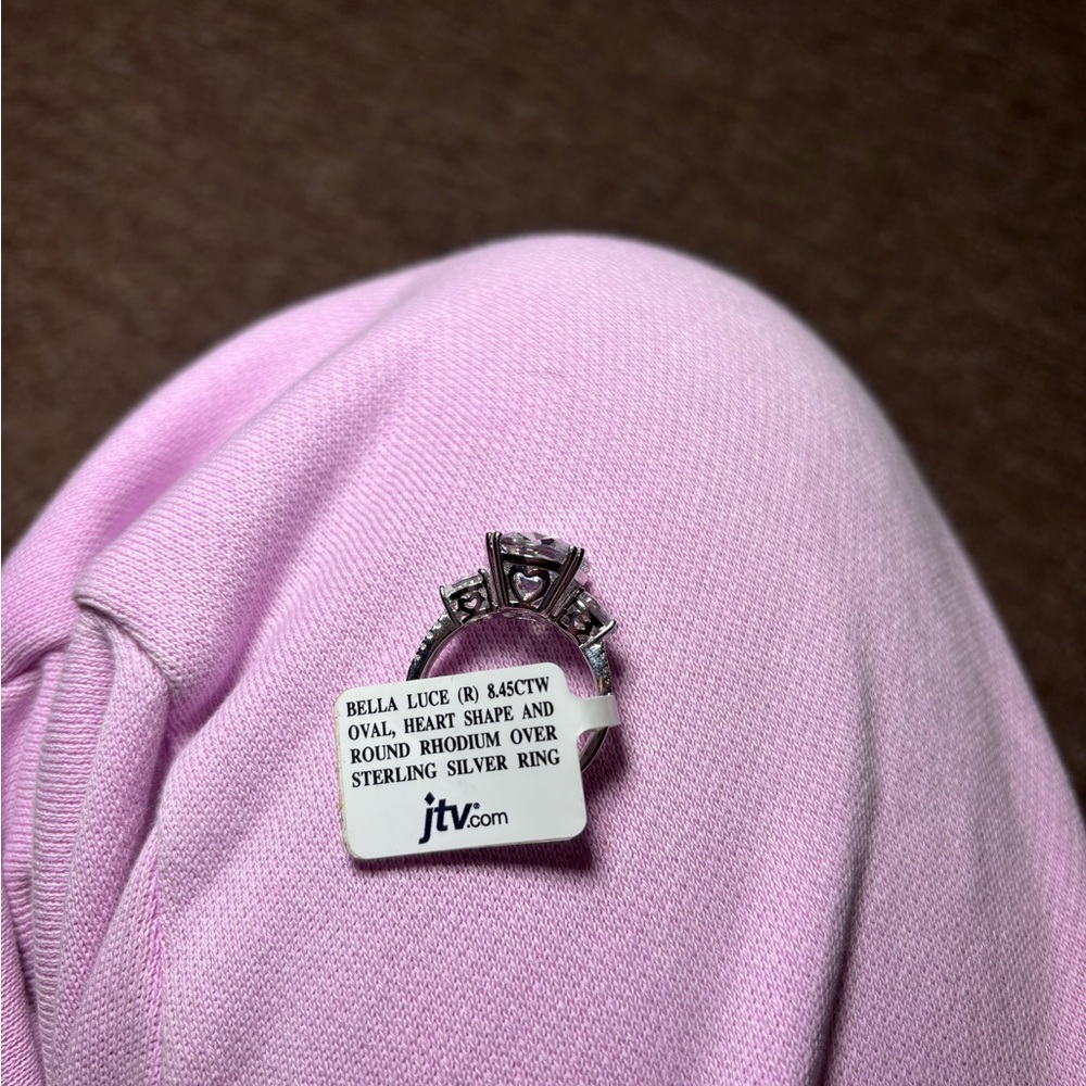 Sparkling Silver-Tone Cz Statement Ring - Elegant - image 2